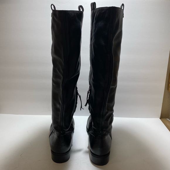Sam Edelman "Prina” Studded Soft Black Leather Knee High Riding Boots size 11 - Picture 4 of 16